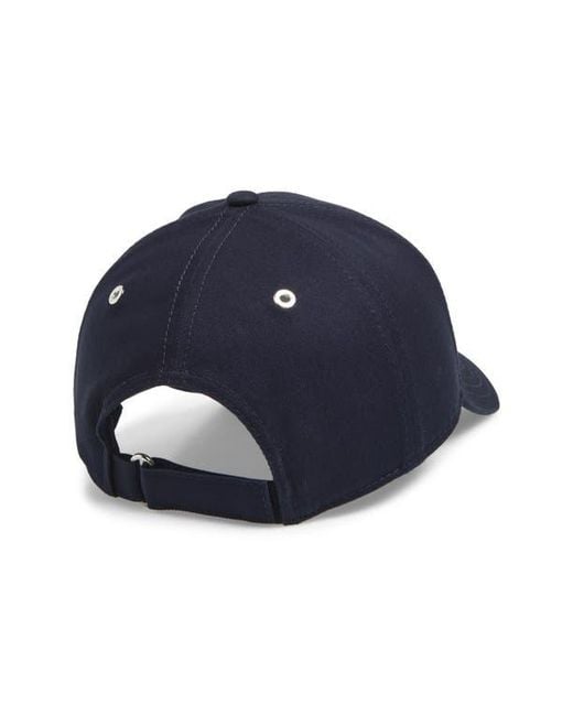 Moncler Blue Embroidered Logo Patch Adjustable Baseball Cap