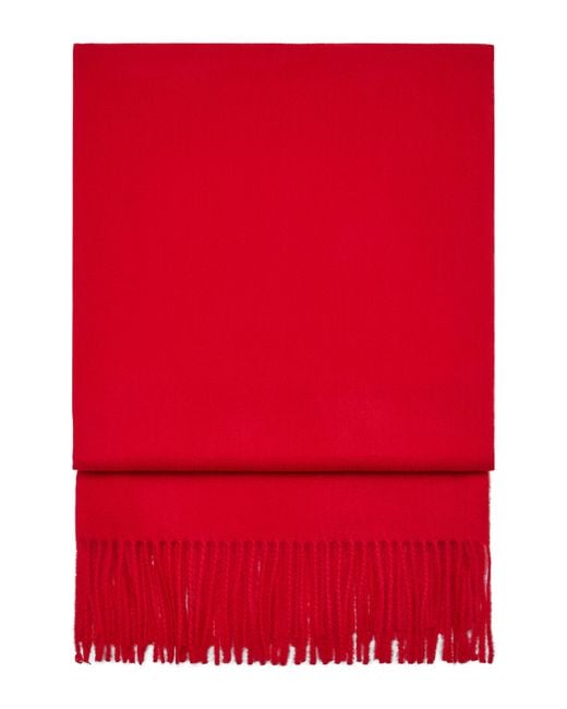 Mango Red Fringed Scarf