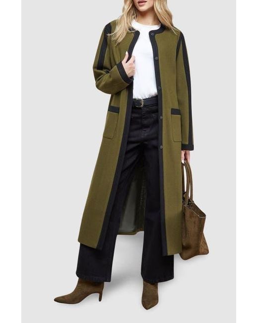 Oasis Black Tipped Coat
