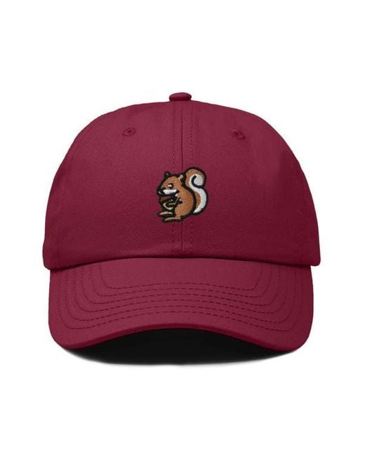 Alix Squirrel Embroidered Outdoor Cap for men
