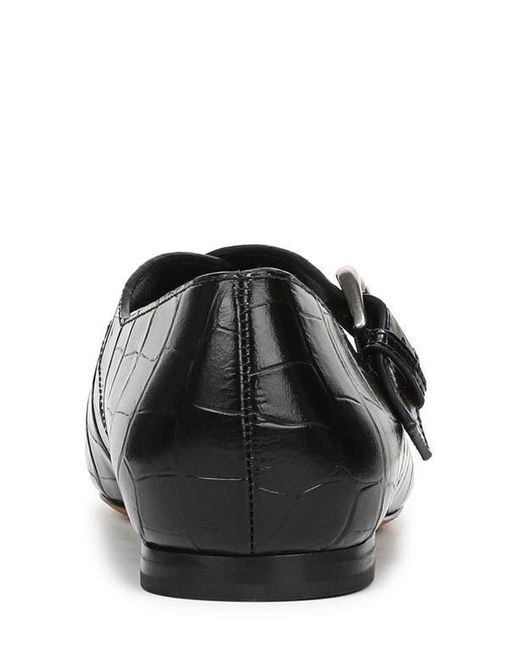 Vince Black Cici Cross Strap Flat