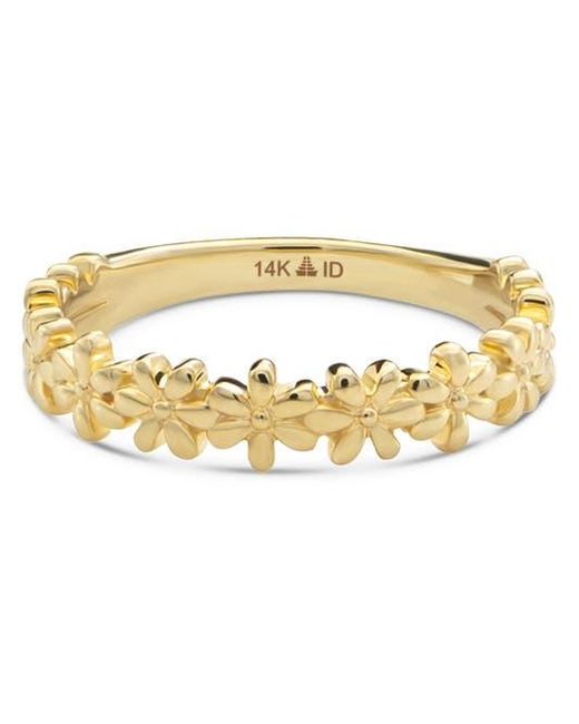 DEVATA Metallic Daisy Flower Ring