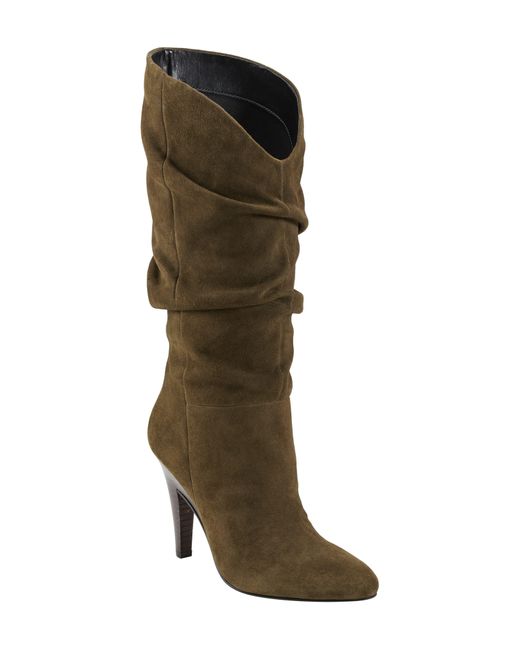 Marc Fisher Green Krista Slouch Stiletto Boot
