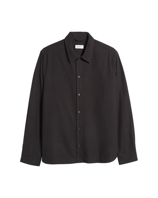 Saturdays NYC Black Broome Flannel Button-up Shirt for men