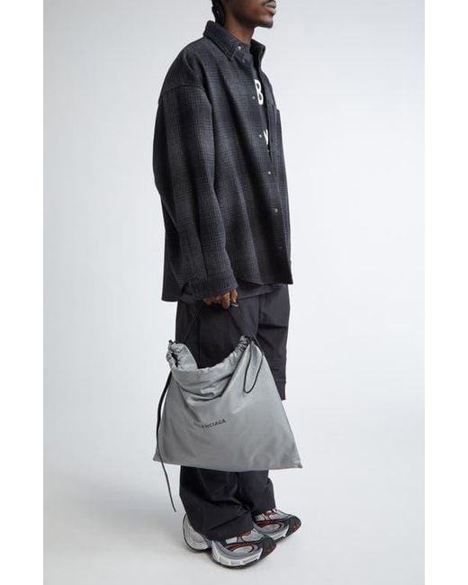 Balenciaga Large Shopper Dustbag Shoulder Bag in Gray for