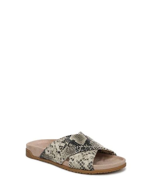 Vionic Gray Etna Crossover Slide Sandal