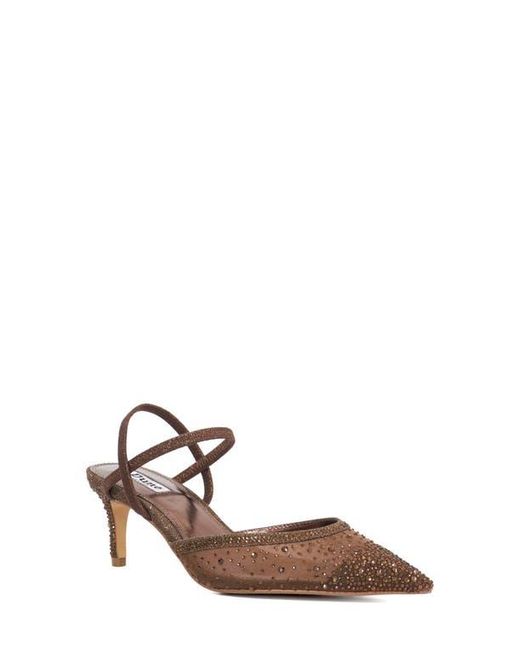 Dune Brown Charismatic Ankle Strap Pump