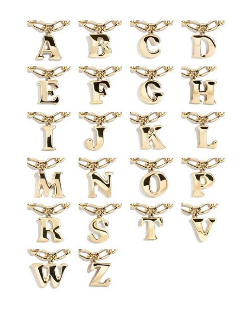 BaubleBar Metallic Annika Initial Bracelet