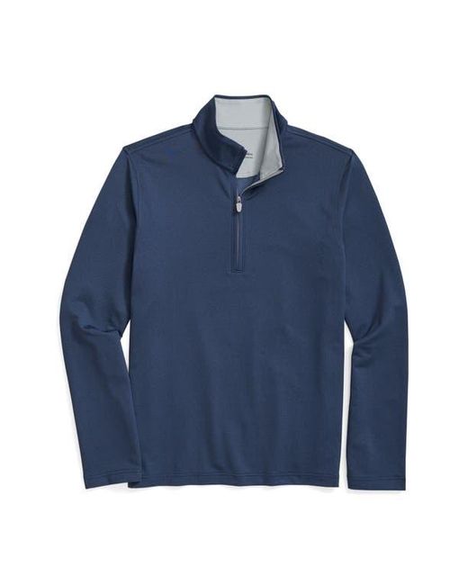 Brooks Brothers Blue Half Zip Pullover for men