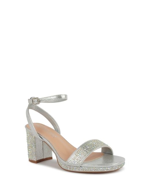 Touch Ups White Topaz Ankle Strap Sandal