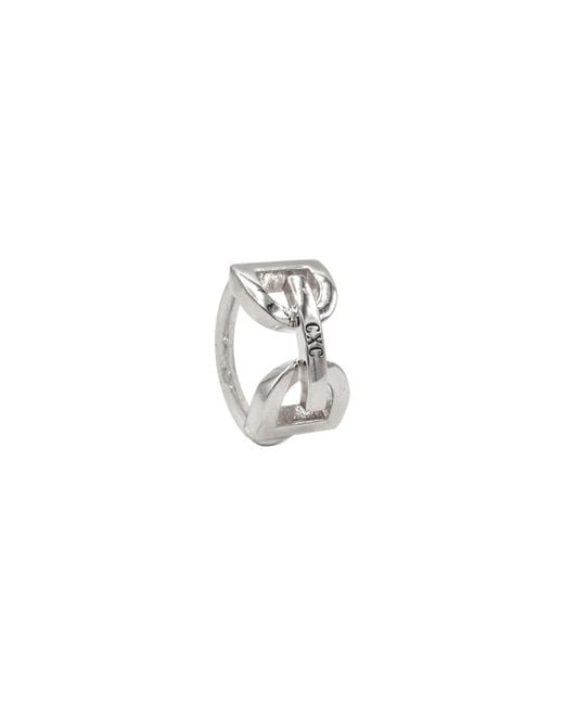 CXC White Dc Stirrup Ring