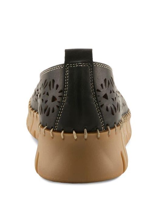 Spring Step Black Carosa Wedge Pump