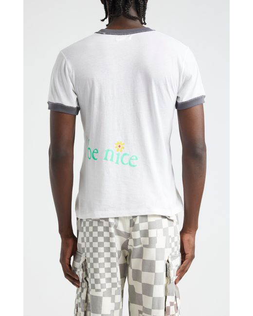 ERL White Venice Ringer Graphic T-shirt for men