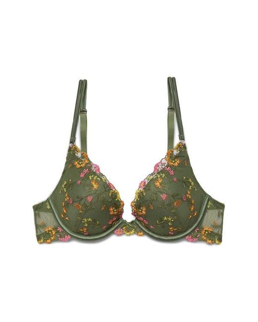 Etam Green Gourmandise No. 2 Underwire Plunge Push-Up Bra