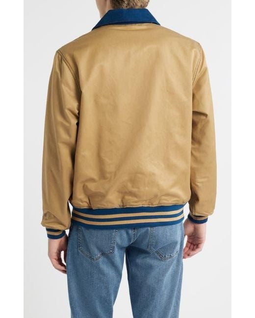 Schott Nyc Blue Reversible 'Baseball' Jacket for men
