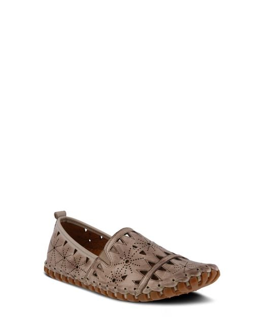 Spring Step Brown Fusaro Flat
