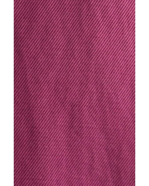 Dries Van Noten Purple Blink Double Breasted Oversize Twill Jacket