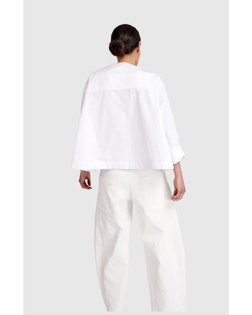 Alembika White Side Streets Topper Jacket