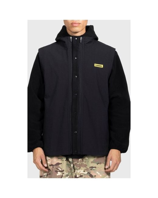 Pleasures Black Overture Convertible Jacket for men