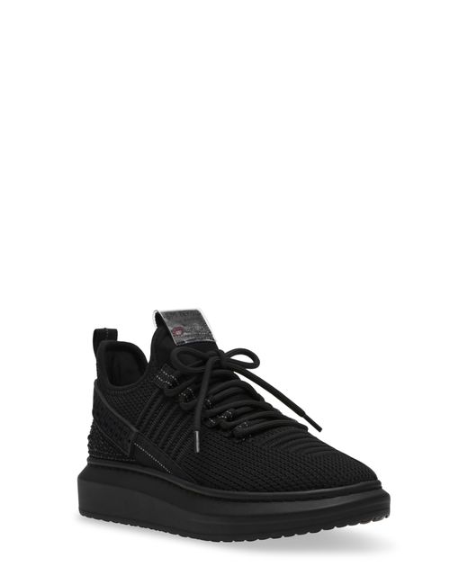Steve Madden Black Glorify Platform Knit Sneaker