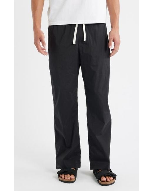 RIZORT Black Kore Drawstring Nylon Pants for men