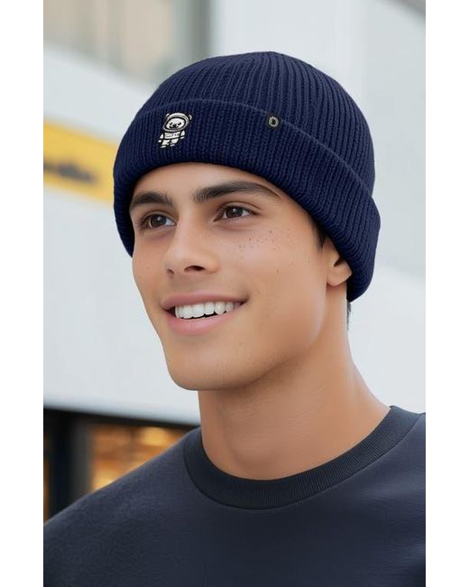 Alix Blue Ice Bear Beanie for men