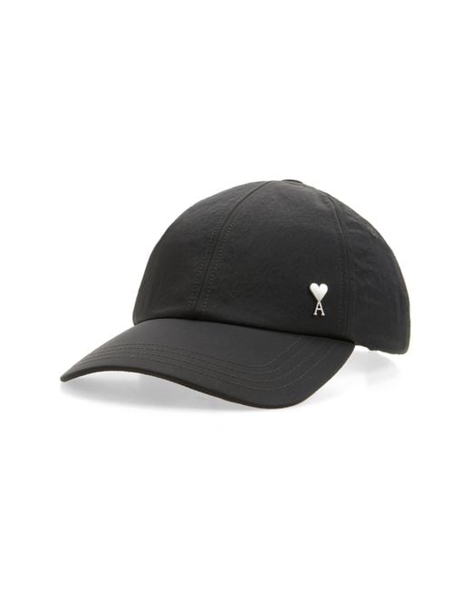 AMI Black Ami De Coeur Baseball Cap for men