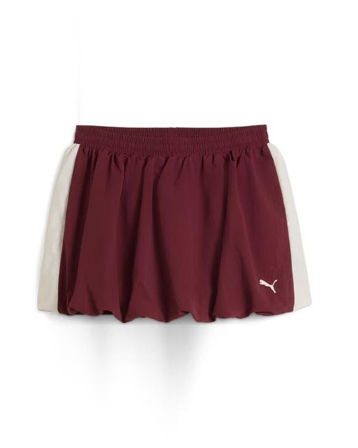 PUMA Red T7 Bubble Hem Skirt