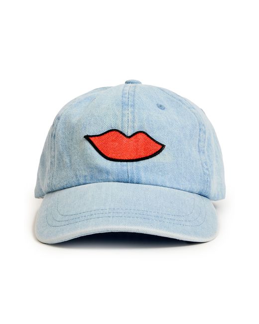 Clare V. Blue Denim Baseball Cap