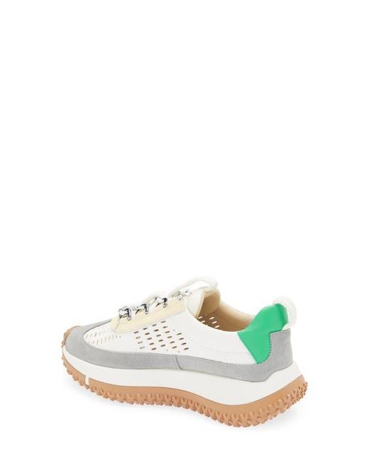 4Ccccees White Kapok Pinto Platform Sneaker
