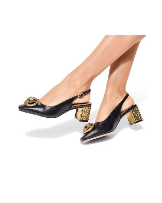 Kurt Geiger Black Chelsea Slingback Pump