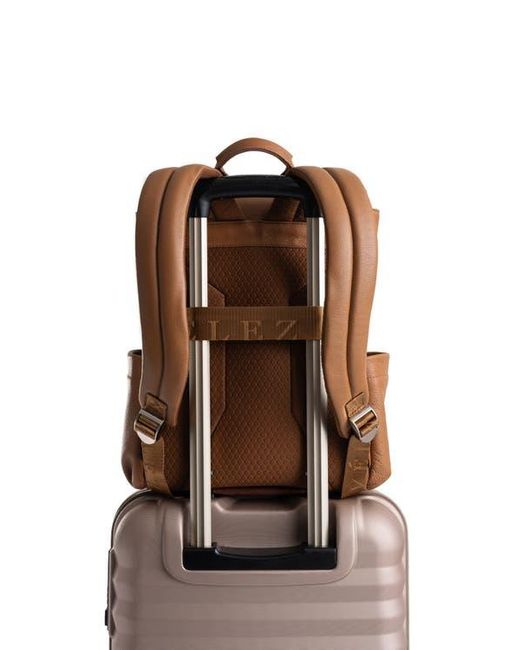 Velez Brown Zermatt Leather Backpack For The Contemporary