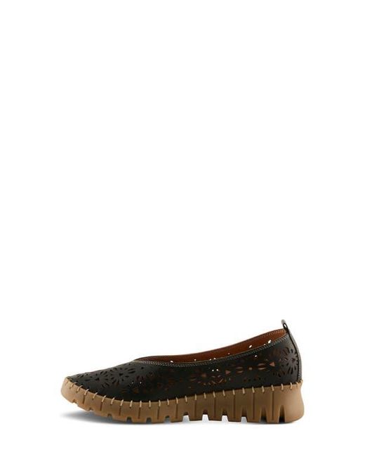 Spring Step Black Carosa Wedge Pump
