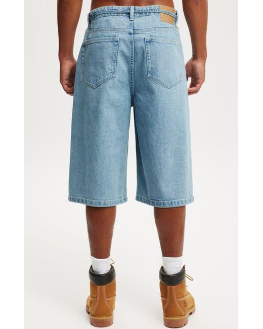 Cotton On Blue Super Baggy Jort for men