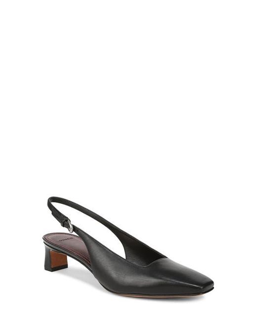 Vince Black Hart Kitten Heel Slingback Pump