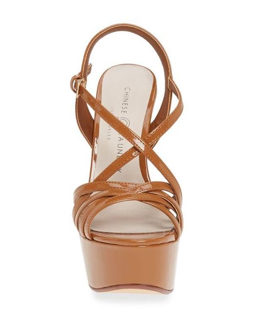 Chinese Laundry Brown Teaser2 Platform Sandal