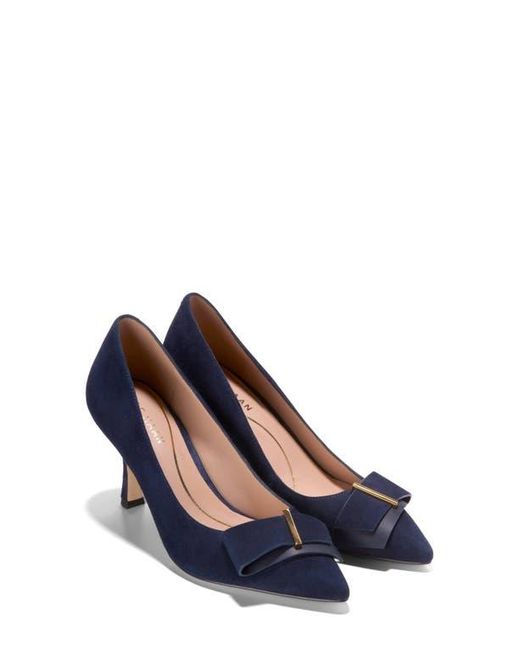 Cole Haan Blue Felicia Bow Pointed Toe Pump
