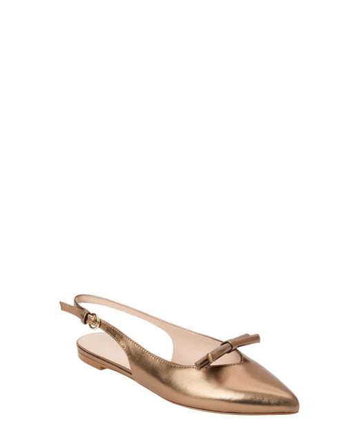 Jack Rogers Natural Lennox Slingback Pointed Toe Flat