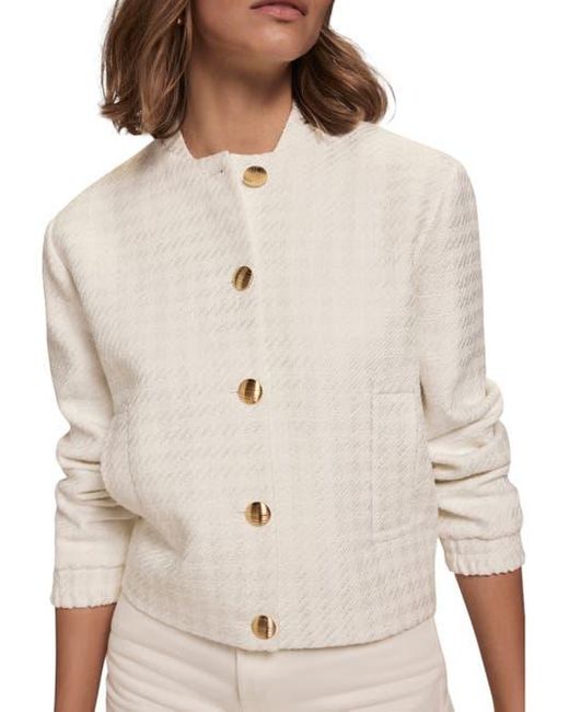 Mint Velvet Natural Boucle Jacket