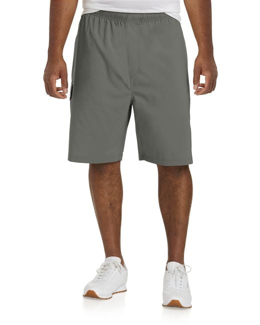 Reebok Gray Big & Tall Performance Ripstop Cargo Shorts for men