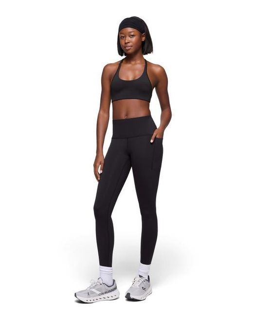 Prana Black Luxara Racerback Sports Bra