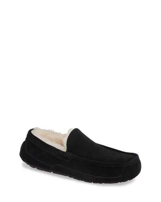 Ugg White ugg(r) Ascot Leather Slipper for men
