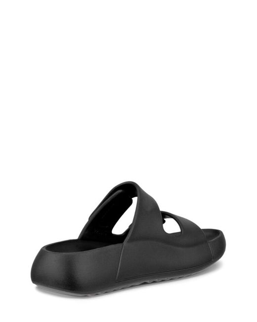 Ecco Black Cozmo E Water Resistant Slide Sandal