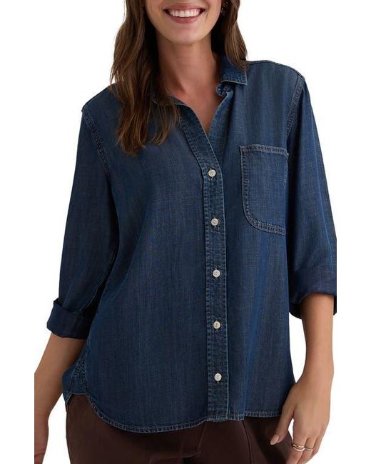 Bella Dahl Blue Shirt Tail Button-Up Shirt