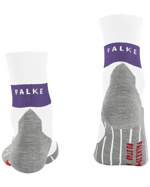 Falke Blue Ru Compression Stabilizing Running Socks