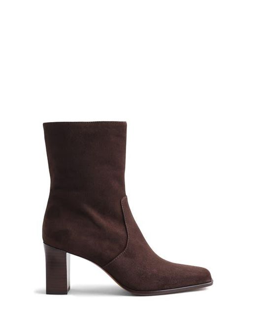 Madewell Brown Septime Square Toe Bootie
