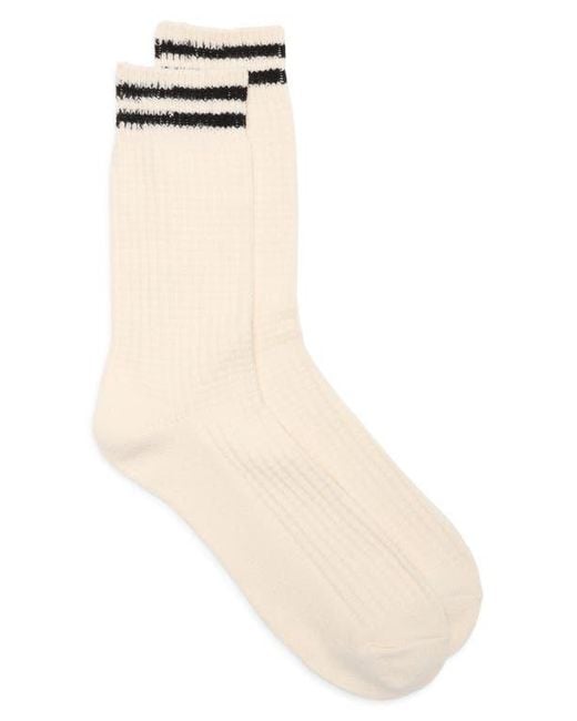 Nordstrom Natural Waffle Texture Cotton Blend Crew Socks for men