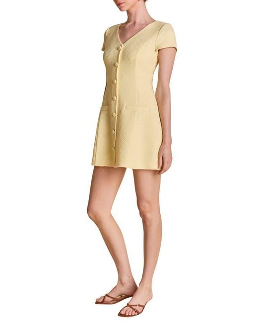 Endless Rose Natural Tweed A-Line Minidress