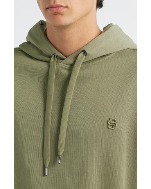 Boss Green Stevens Cotton Pullover Hoodie for men
