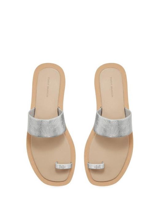 Tory Burch White Toe Loop Sandal